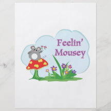 feeling mousey adorable mouse in garden full colour flyer
