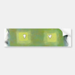 Feelings and thoughts fun modern art symbols bumper sticker