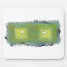 Feelings and thoughts fun modern art symbols mousepad