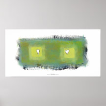 Feelings and thoughts fun modern art symbols print