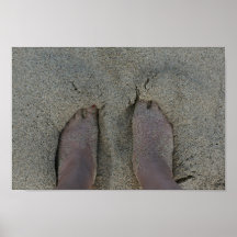 Feet in the Sand Poster