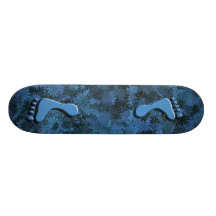 Feet on blue skateboard (kids, professional) all