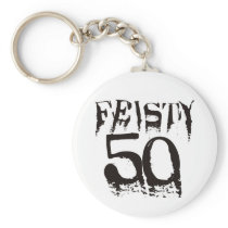 Feisty 50 keychains