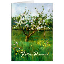 Felices Pascuas. Fine Art Spanish Easter Card