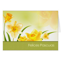 Felices Pascuas. Spanish Easter Greeting Card