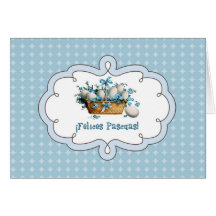 Felices Pascuas. Spanish Easter Greeting Card