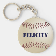 Felicity Baseball Keychain by 369MyName
