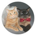 Feline Bride and Groom stickers