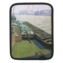 Felix Vallotton - Barges on the banks of the Seine Sleeve For iPads
