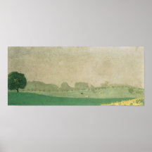 Felix Vallotton-Morning mist in Romanel Poster