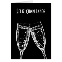 Feliz Cumpleaños / Happy Birthday Spanish Language Greeting Card