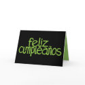 Feliz Cumpleaños lime Card