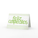 Feliz Cumpleaños lime Card