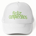 Feliz Cumpleaños lime Hat