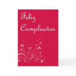 Feliz Cumpleaños Spanish Birthday with floral Card