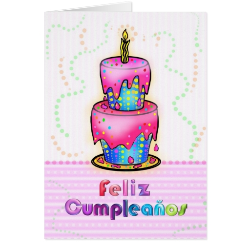 Birthday Cards in Spanish Feliz Cumpleanos