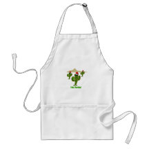 Feliz Navidad - Arizona Christmas Saguaro Lights Apron