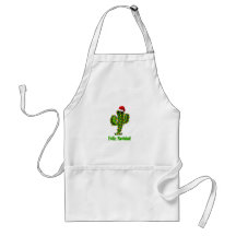 Feliz Navidad - Arizona Christmas Saguaro Lights Apron