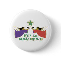 Feliz Navidad Pinback Button