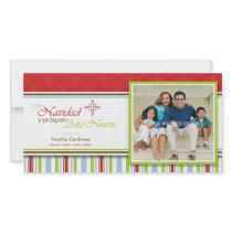 Feliz Navidad (Flor) Custom Photo Card