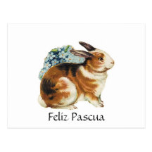 Feliz Pascua  , Happy Easter  in spanish Postcards