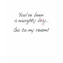 Fem. Gems_You've been a naughty boy t-shirts
