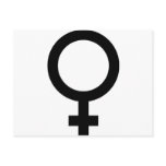 Femal - Woman - Women Sign postcards