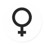 Femal - Woman - Women Sign stickers