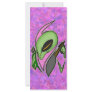 Female Alien Artist Custom Rack Card