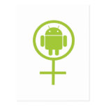 Female Android (Sign / Symbol) Postcard