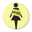 Female attitude funny image magnets