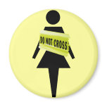 Female attitude funny image magnets