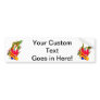 Female Baritone Sax Player Singing Graphic Design Bumper Sticker