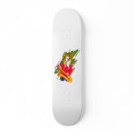 Female Baritone Sax Player Singing Graphic Design Skateboards