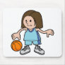 female basketball player mousepad