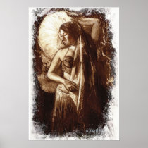 Female Belly Dancer with a Veil Poster