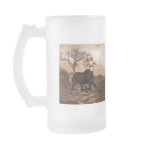 Female Centaur  Frosted Beer Mug