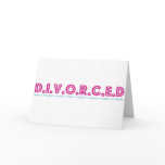 Female Definition of Divorce Cards