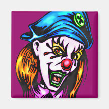 Female Evil Clown Magnets