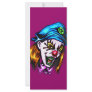 Female Evil Clown Customized Rack Card