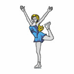 Female Figure Skater embroidered shirts