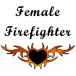 Female Firefighter Tattoo photo sculptures