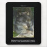 Female GREY WOLF Mouse Pads