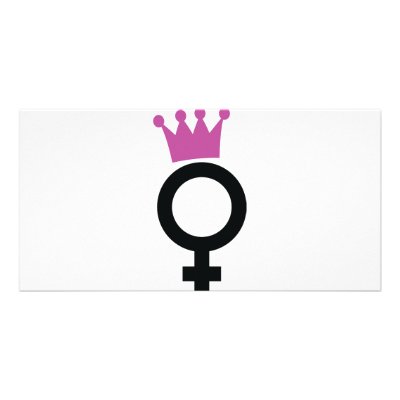 female icon photo card by TomaniacLines