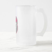 Female Kitty Pink - Grey Coffee Mugs