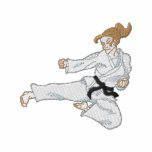 Female Martial Artist embroidered shirts