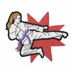 Female Martial Arts embroidered shirts