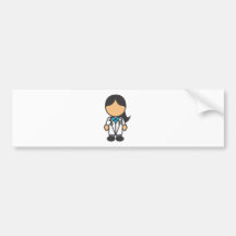 Female Medical Doctor Profession Bumper Stickers