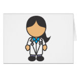 Female Medical Doctor Profession Cards