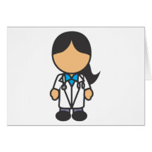 Female Medical Doctor Profession Cards
